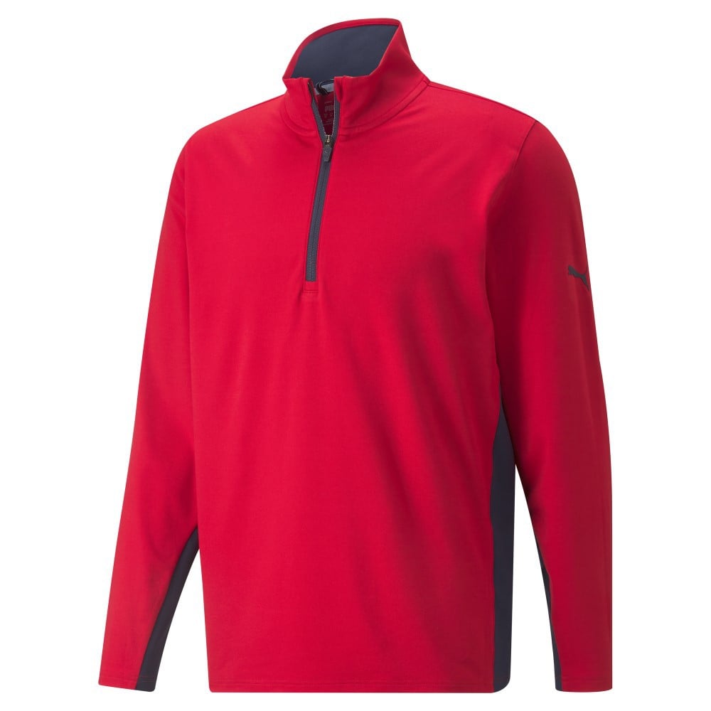 Puma Gamer Golf 1/4 Zip Ski Patrol L