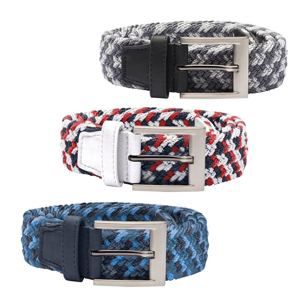 adidas men's braided stretch belt