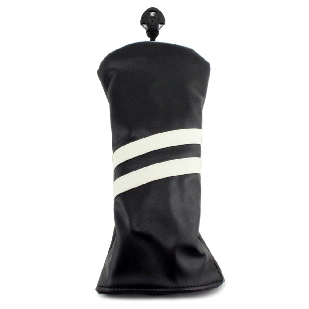 Hurricane Golf 2 Stripe Hybrid Headcover Black