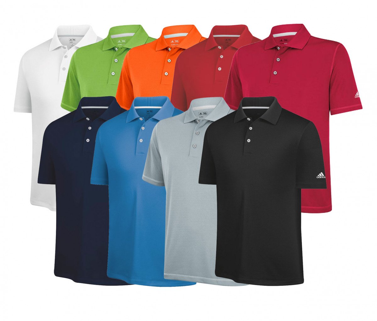 condón Sudamerica unir Adidas ClimaLite Short Sleeve Solid Polo - Discount Golf Apparel -  Hurricane Golf