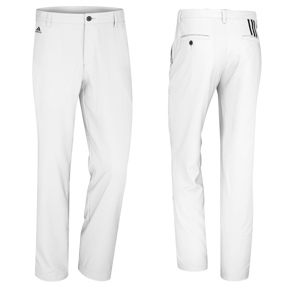 adidas white golf trousers