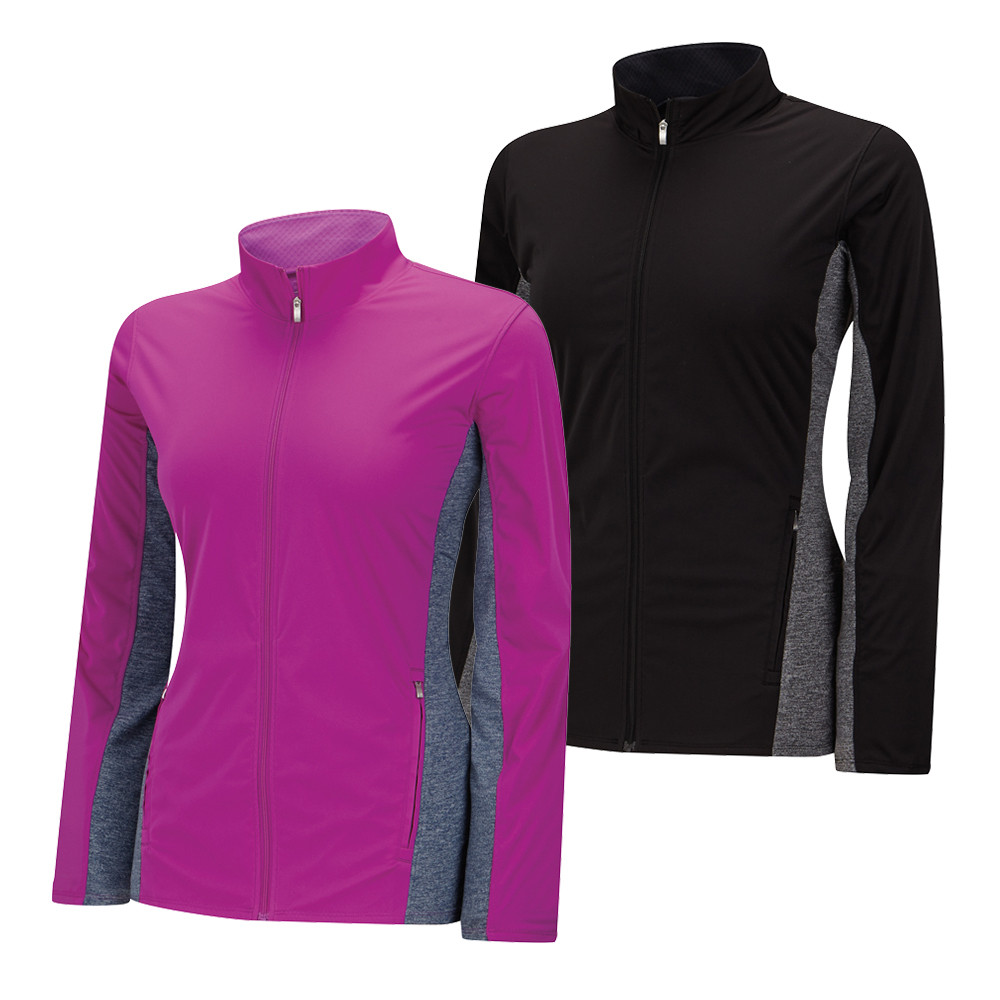 Women's Adidas Climastorm Wind-Knit Full Zip Jacket - Adidas Golf