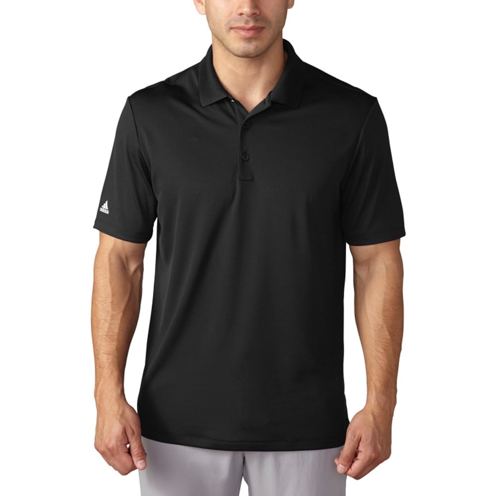 black adidas polo