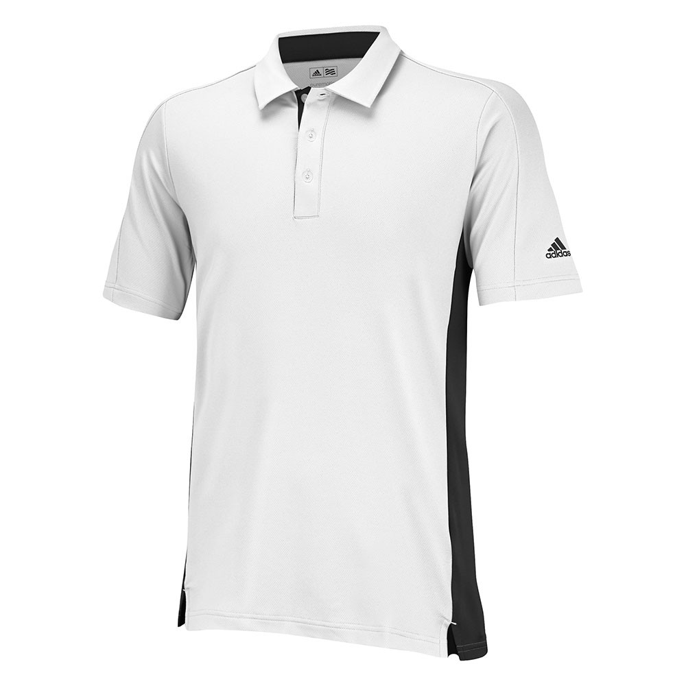Adidas Puremotion Colorblock 3-Stripes Polo - Discount Men's Golf Polos ...