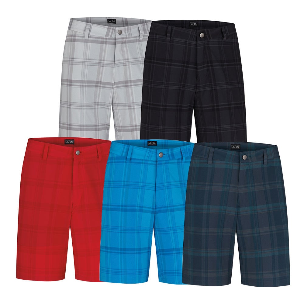 Adidas Stretch Tonal Plaid Short - Adidas Golf