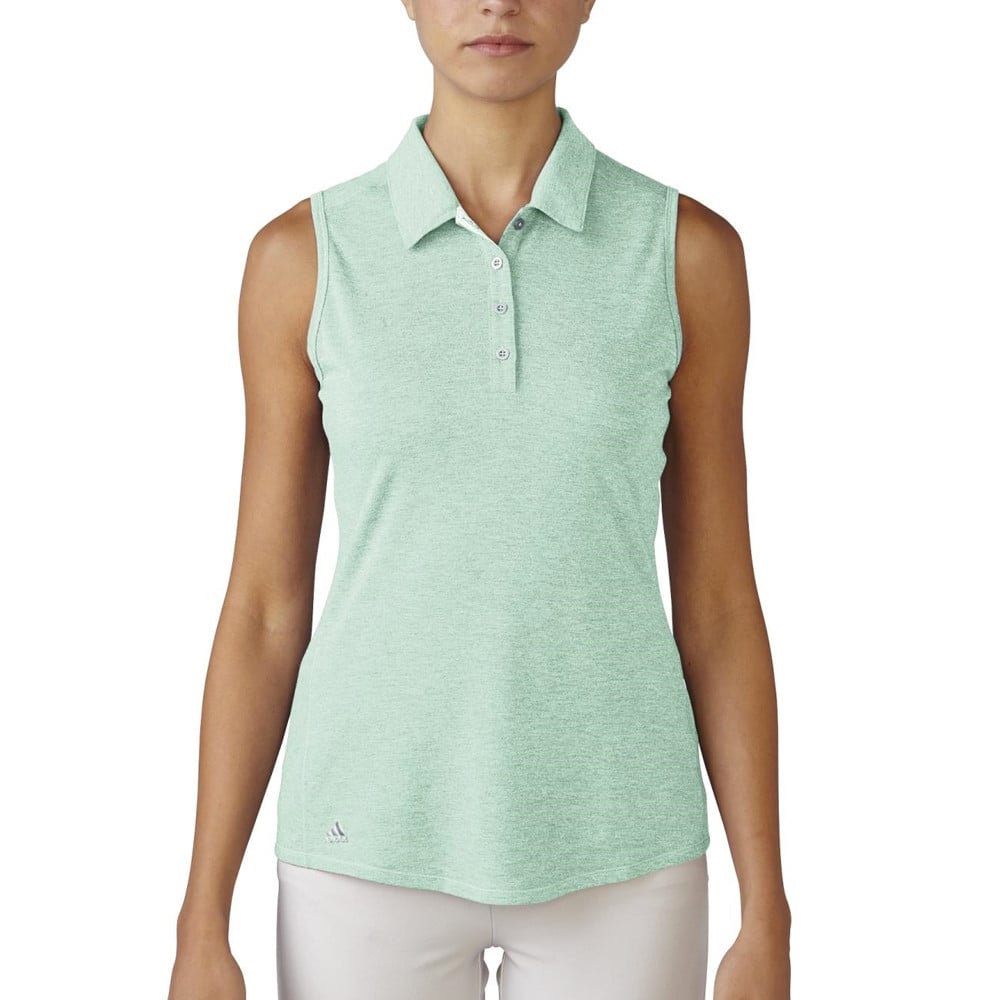Women s Adidas Climalite Heather Sleeveless Polo Discount Women s Golf Polos and Shirts Hurricane Golf