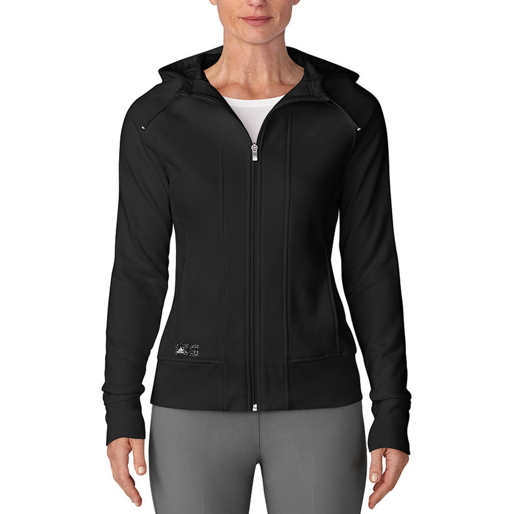 adidas black zip up hoodie womens