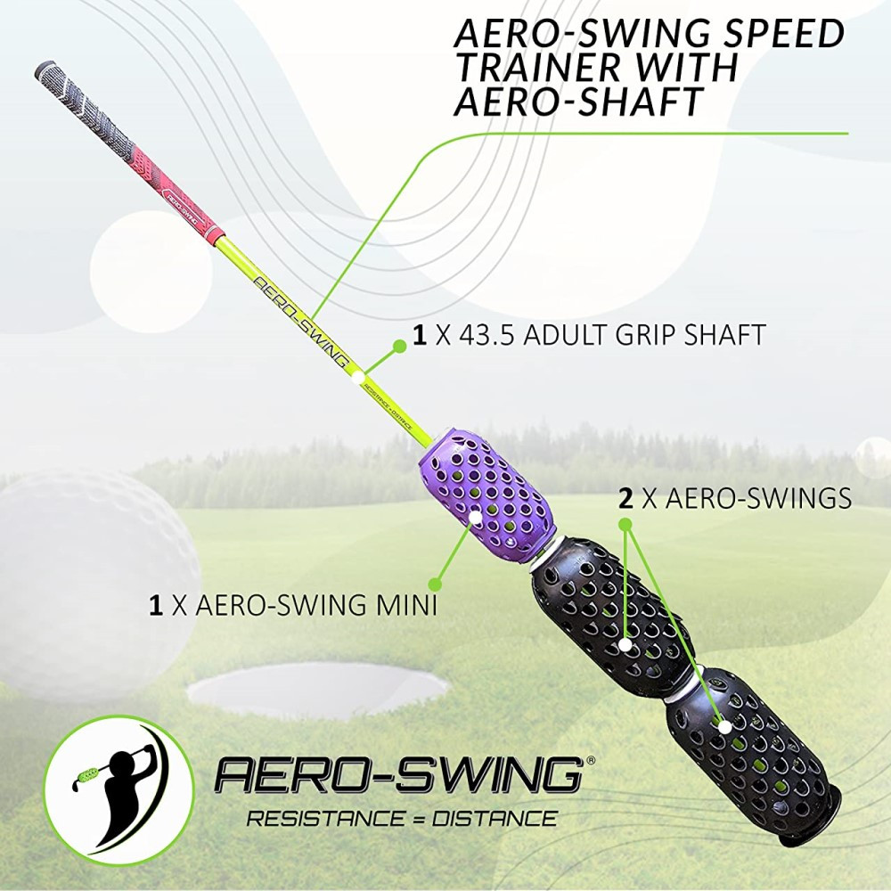 Aero Swing - Aero-Shaft Training with 3 Aero Swings Swing Trainer