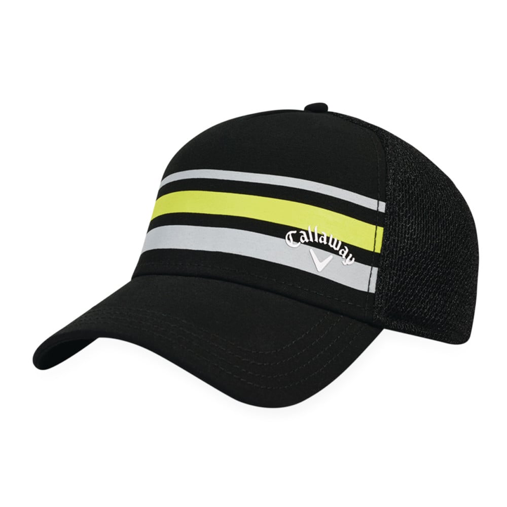 Callaway Men s Stripe Mesh Fitted Hat Men s Golf Hats Headwear