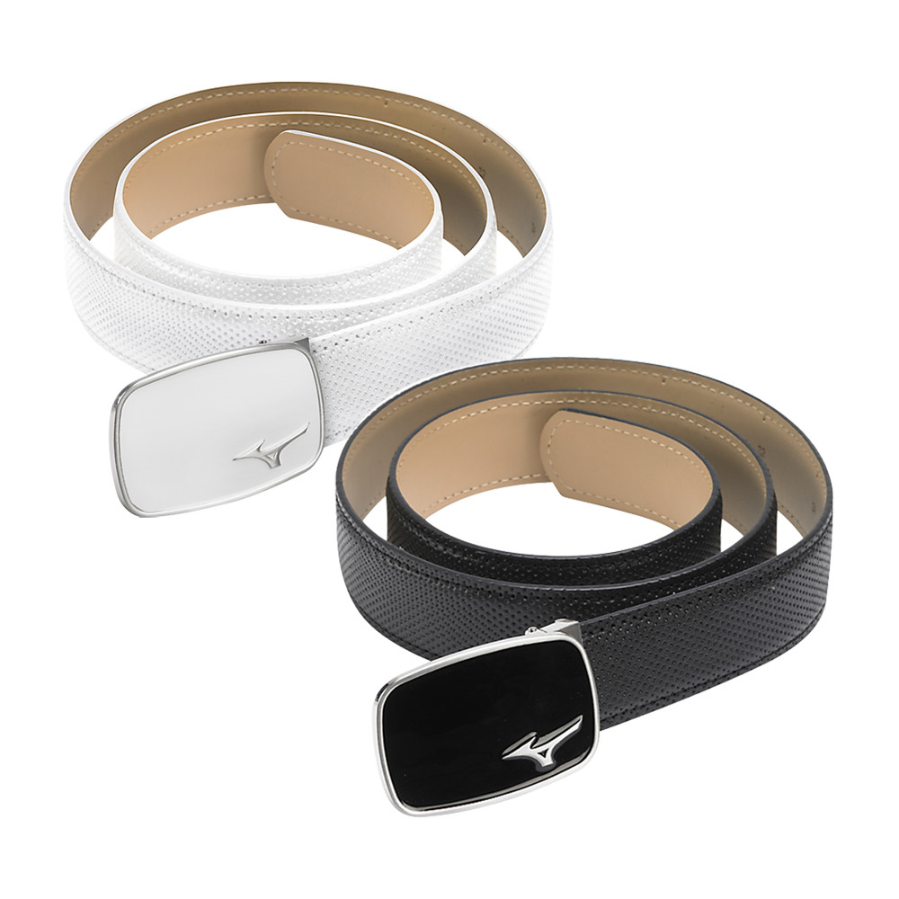 Mizuno Digital Leather Belt - Discount Men&#39;s Golf Belts - Hurricane Golf