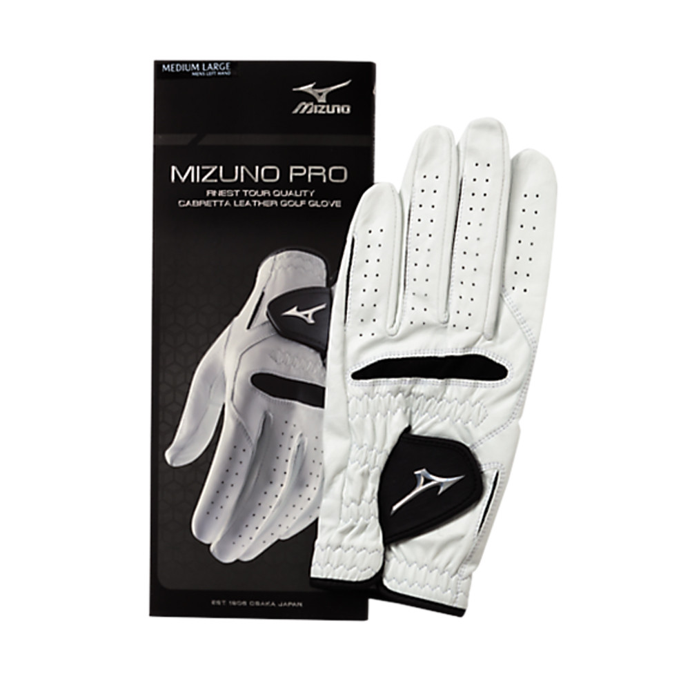 Mizuno Pro Golf Glove White/Black - Mizuno Golf