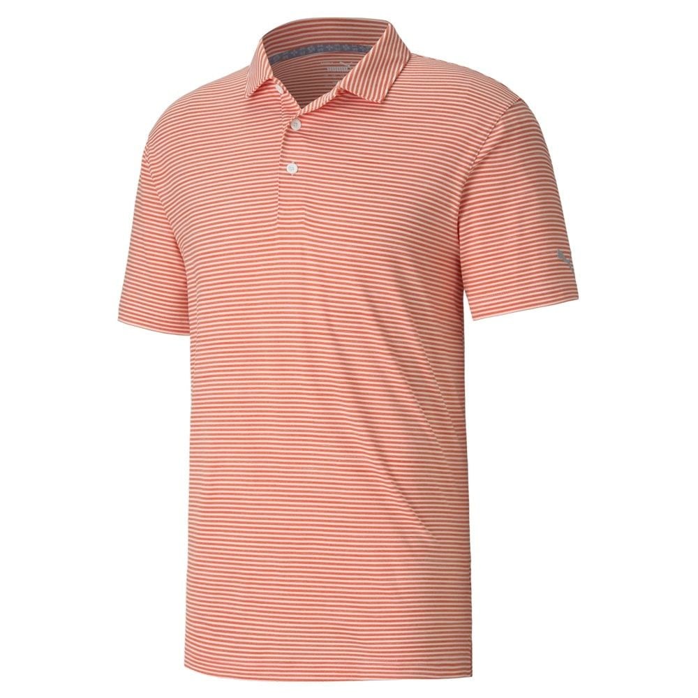 Puma orange golf shirt hot sale