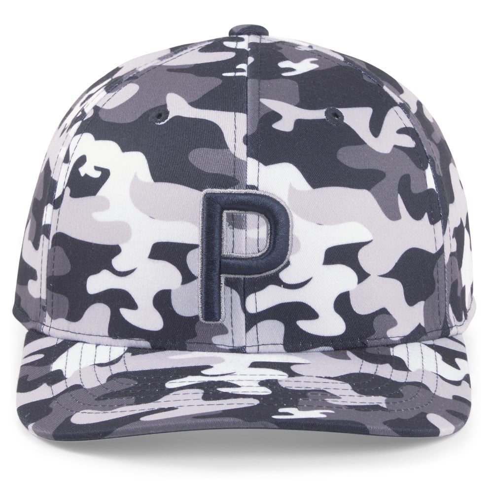 USプーマ コブラ22限定 Camo Pattern PスナップバックCAP USプーマ コブラ22限定 Camo Pattern PスナップバックCAP紺
