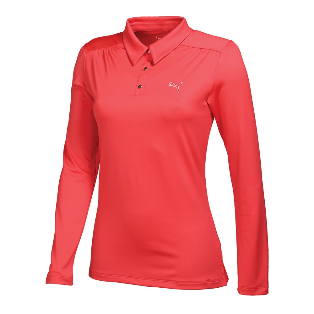 Women s PUMA Long Sleeve Polo Golf Shirt Discount Women s Golf