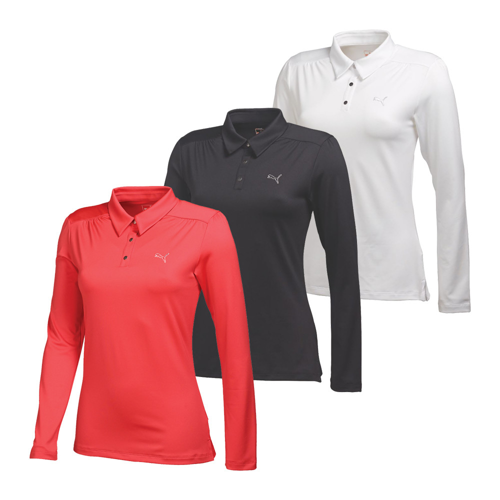 Women's PUMA Long Sleeve Polo Golf Shirt - PUMA Golf