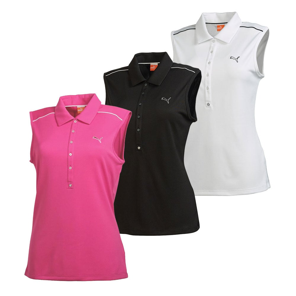 Women's PUMA Golf Tech Sleeveless Polo Golf Shirt - PUMA Golf