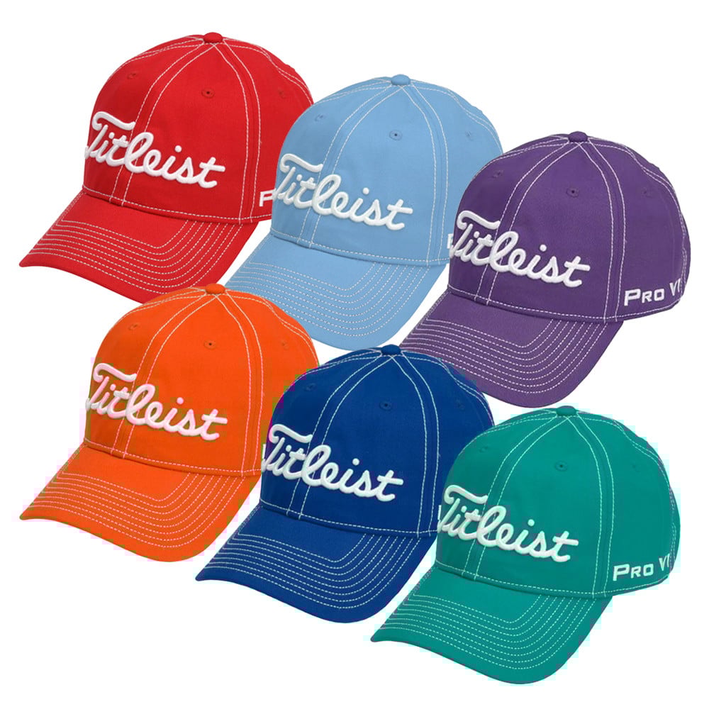 ★GOLA★ CONTRAST STITCHED CAP [3 COLOR] Titleist Contrast Stitch Fashion Adjustable Hat - Men's Golf
