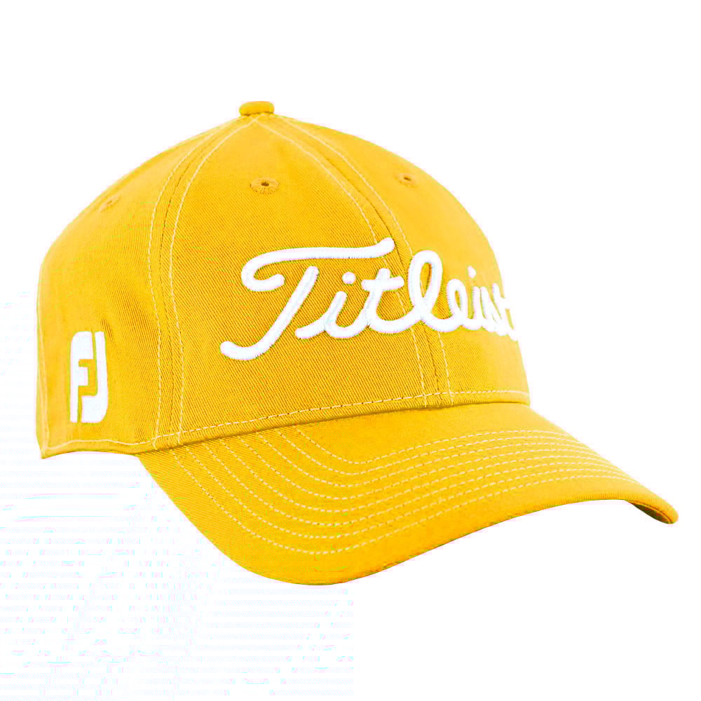 Yellow titleist hat