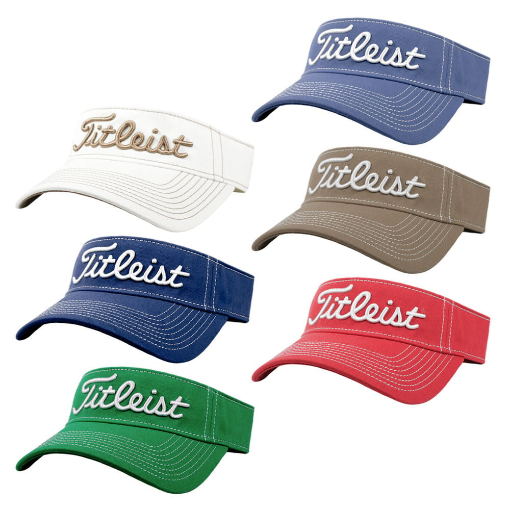 Titleist Contrast Stitch Adjustable Visor - Titleist Golf