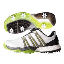Powerband boa boost golf shoes white/metallic/slime discount