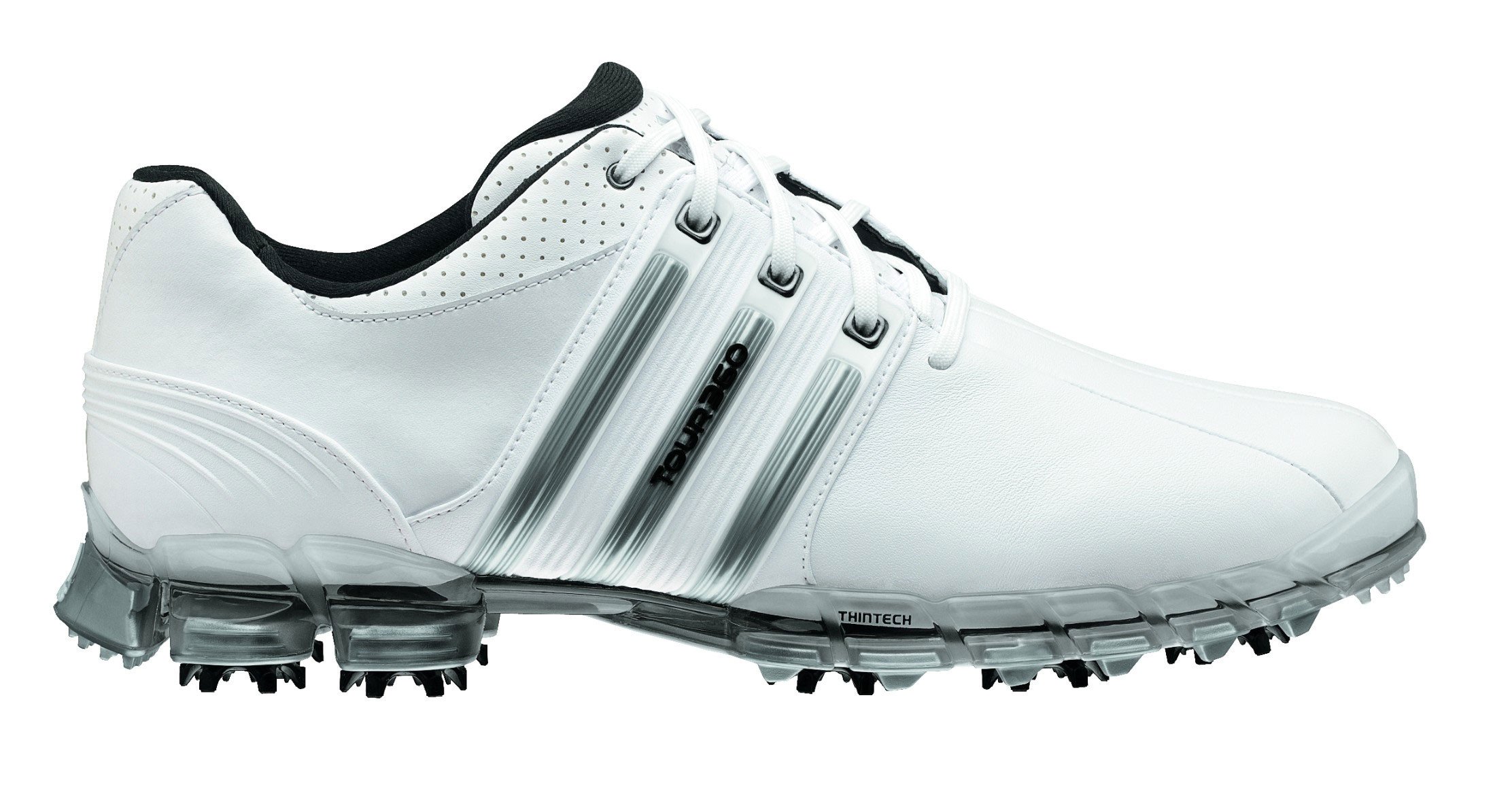 NEW Discount Adidas Tour 360 ATV White/Silver Golf Shoes - Hurricane Golf
