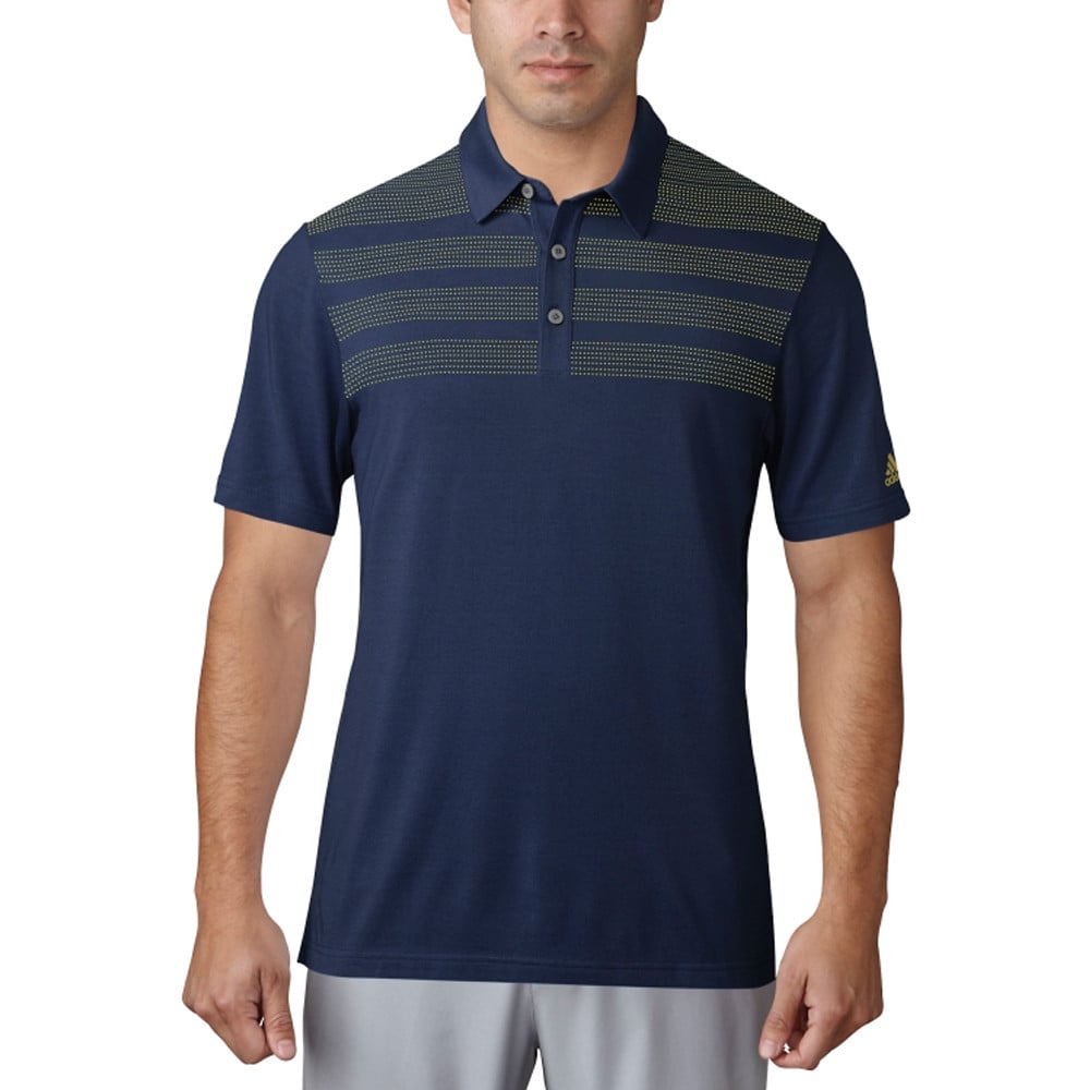 Adidas 3-Stripes Mapped Golf Polo - Discount Golf Apparel/Discount Men's Polos and Shirts - Golf