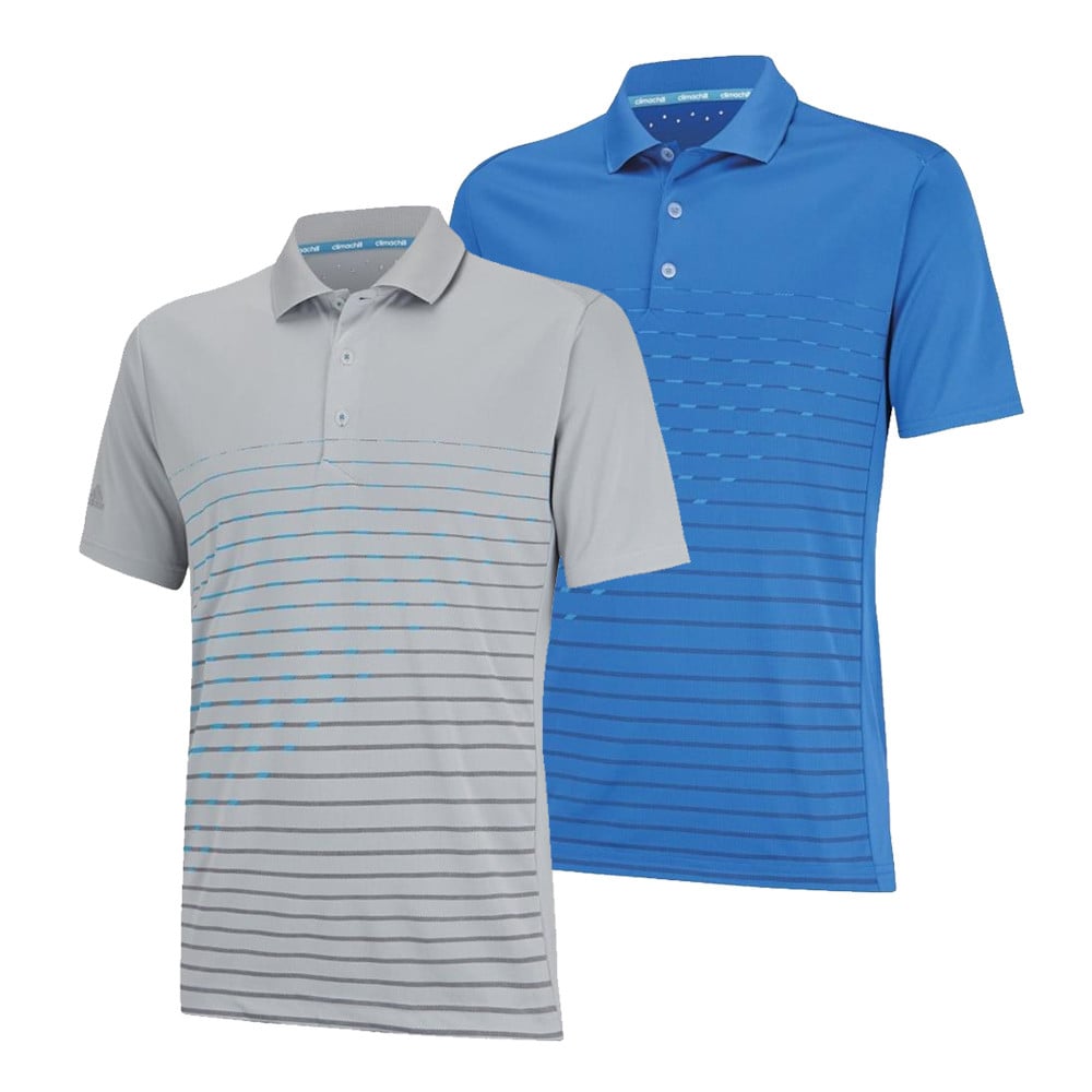 Adidas ClimaChill Broken Stripe Polo - Adidas Golf