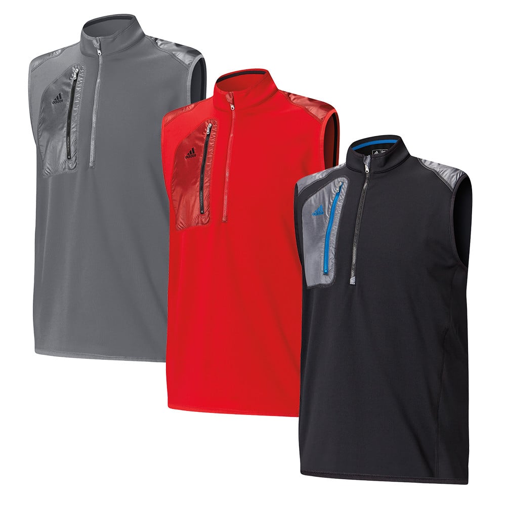 Adidas ClimaHeat 1 2 Zip Vest Discount Men s Golf Jackets