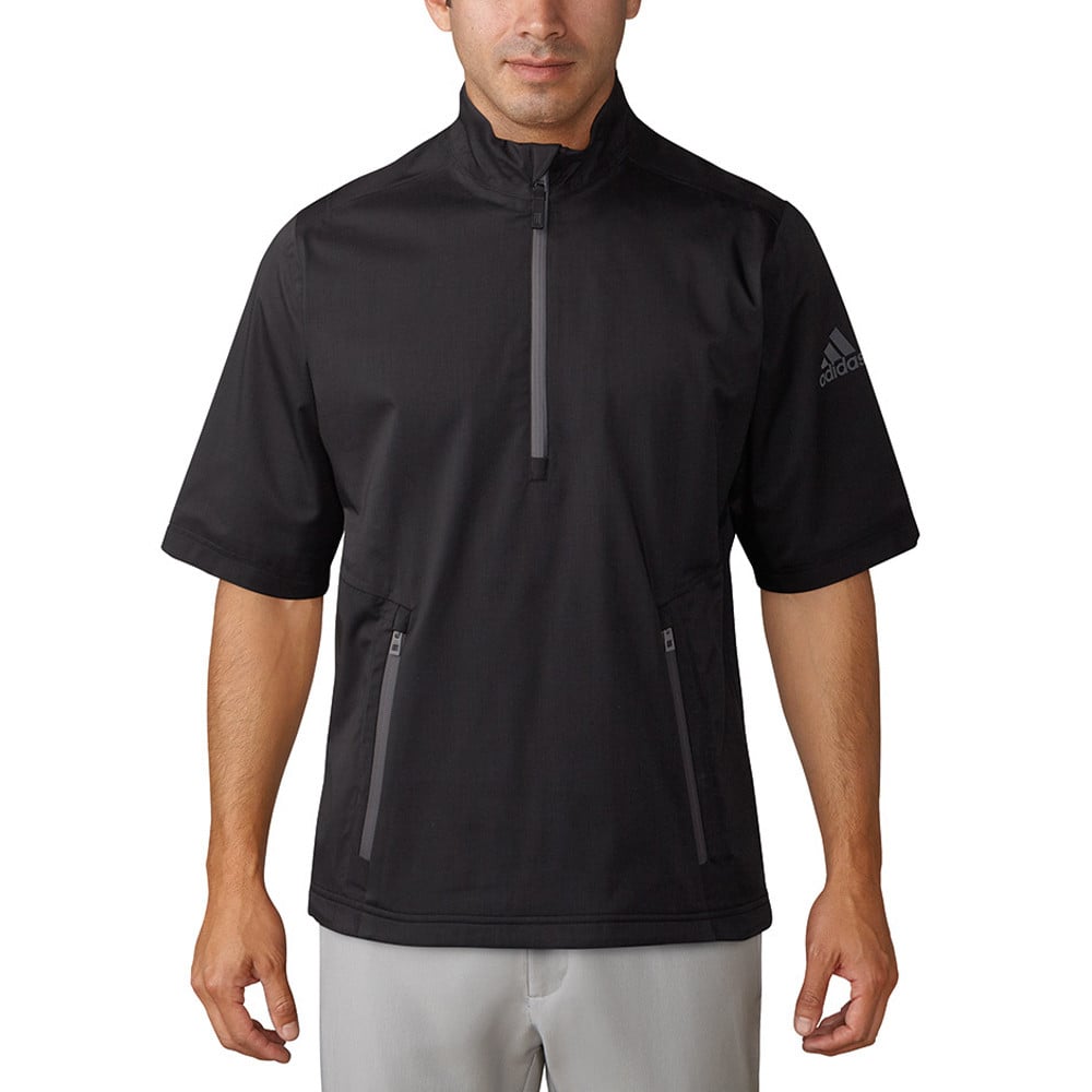 Climaproof Heathered Short Sleeve Rain Jacket - Discount Men's Golf Jackets & Pullovers - Hurricane Golf