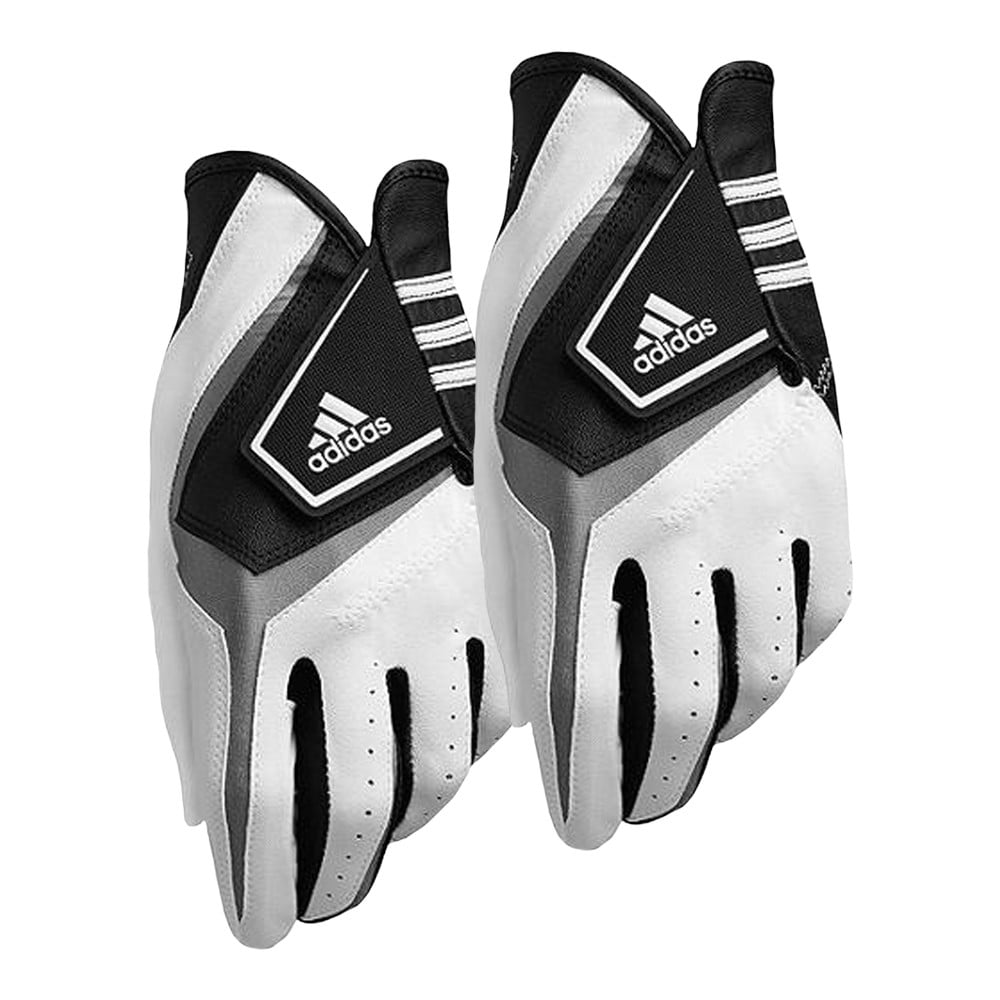Adidas Exert Golf Glove 2 Pack White Black Discount Golf Gloves Hurricane Golf