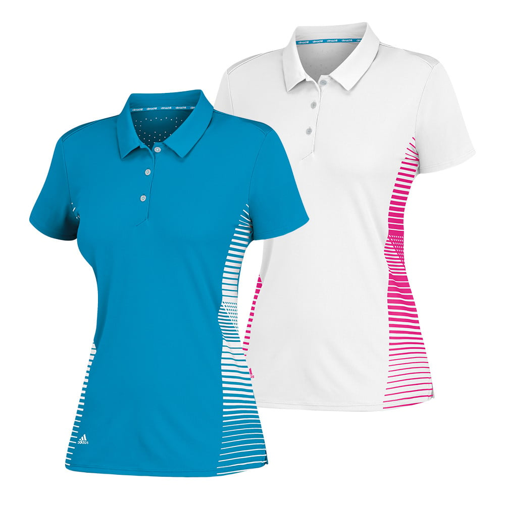 Women's Adidas ClimaChill Block Print Polo - Adidas Golf