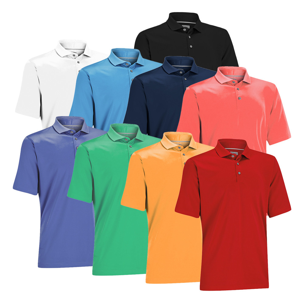 Ashworth EZ-SOF Solid Golf Polo - Discount Men's Golf Polos and Shirts ...