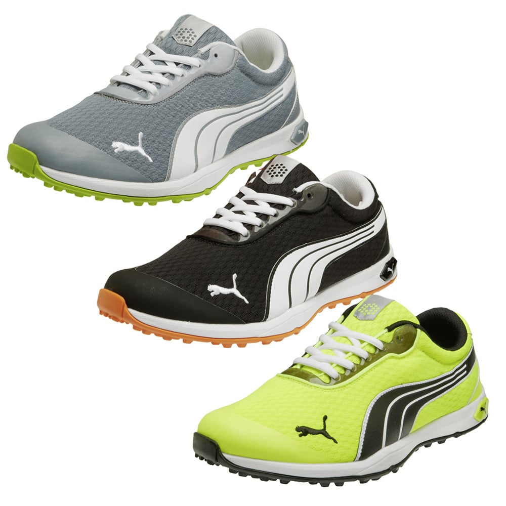 En segundo lugar Fuera Montañas climáticas PUMA Biofusion Spikeless Mesh Golf Shoes - Discount Golf Shoes - Hurricane  Golf