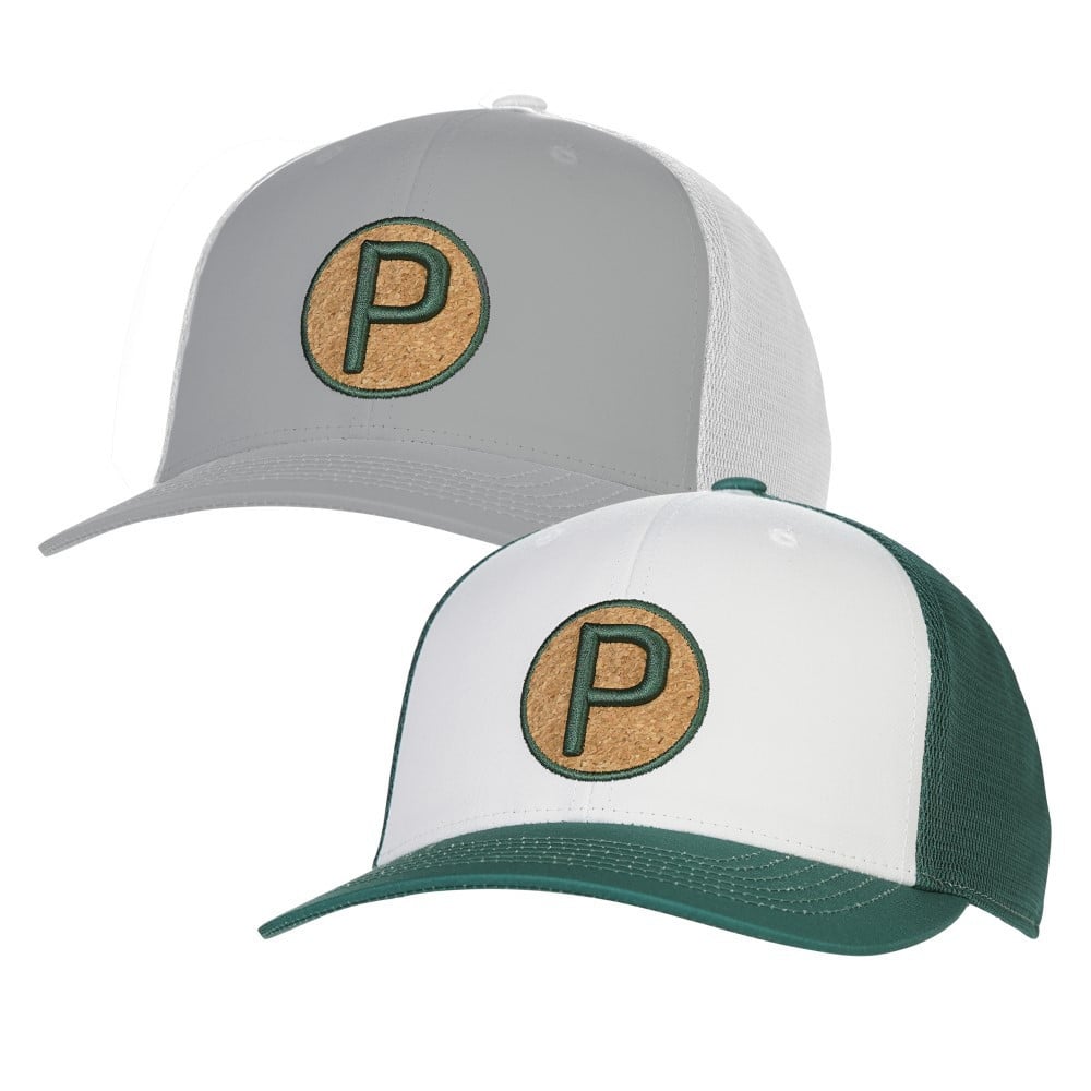 Puma Champs Circle Patch Trucker Golf Headwear Discount Golf Apparel Men s Golf Hats Headwear Hurricane Golf