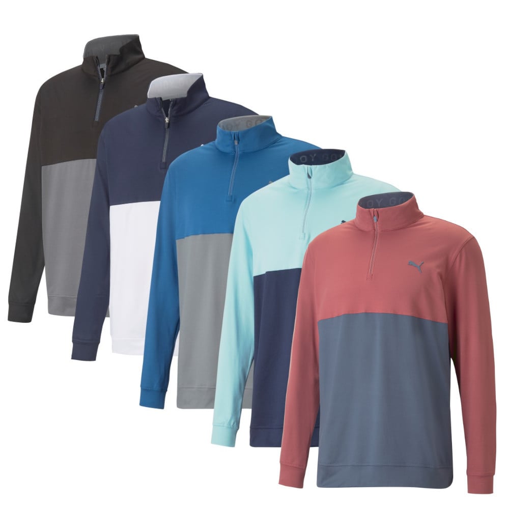 Puma Gamer Colorblock Golf 1/4 Zip - Puma Golf