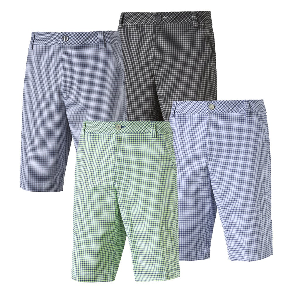 PUMA Plaid Golf Shorts Discount Men s Golf Shorts Pants Hurricane Golf