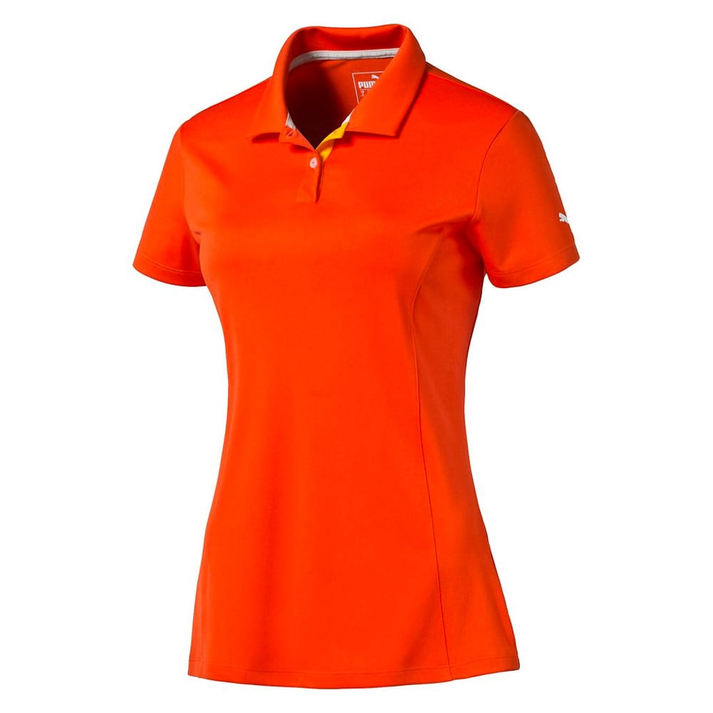 Puma orange discount polo shirt