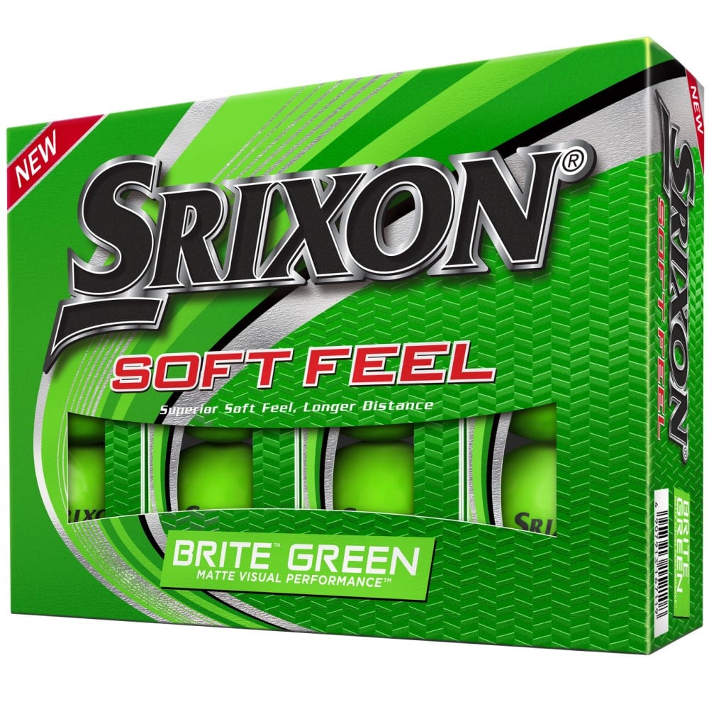 Srixon Soft Feel Brite 12 Green Golf Balls - Srixon Golf