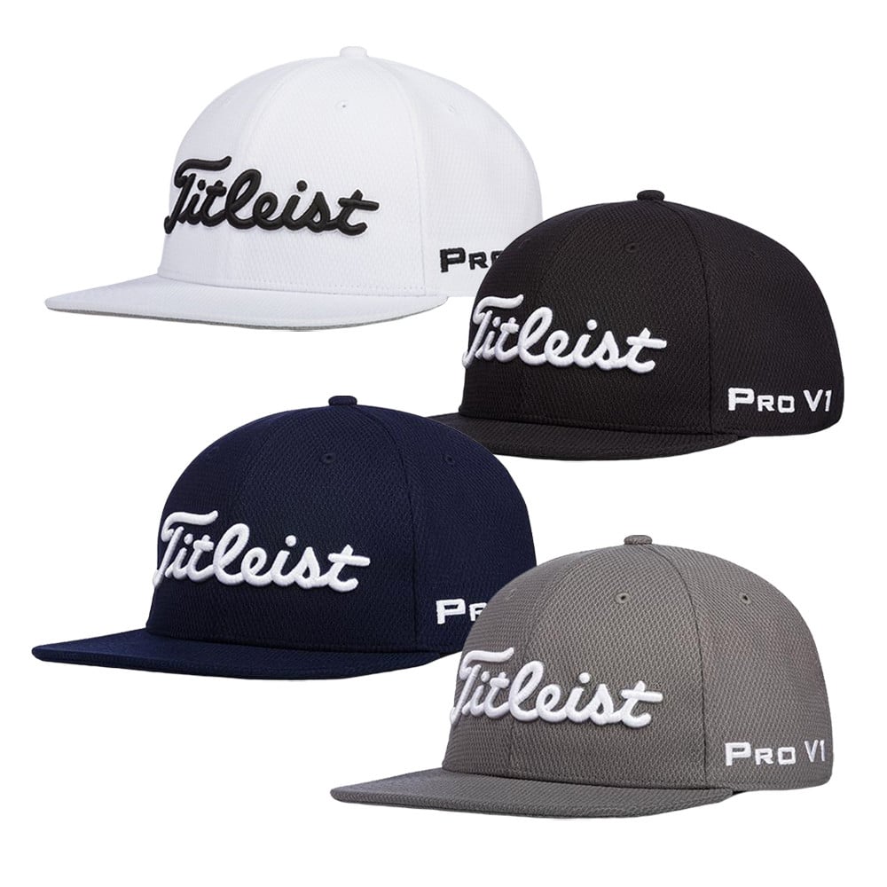 Titleist Tour Flat Bill Adjustable Hat Men's Golf Hats & Headwear