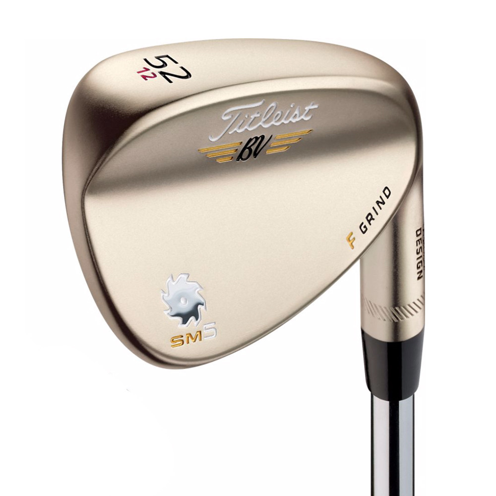 Titleist Vokey SM5 Spin Milled Gold Nickel Wedge - Titleist Golf