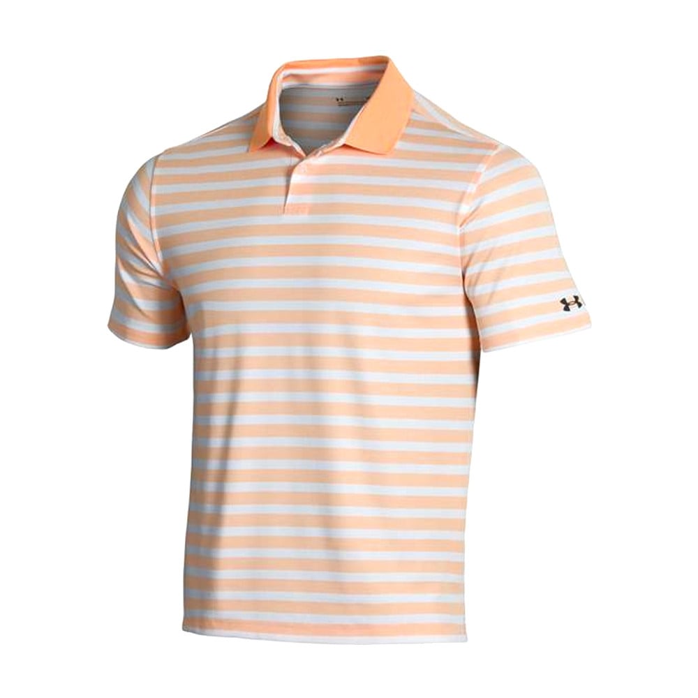 Under armour striped golf shirts online