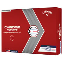 Image of Callaway Chrome Soft Triple Track Golf Balls - 1 Dozen