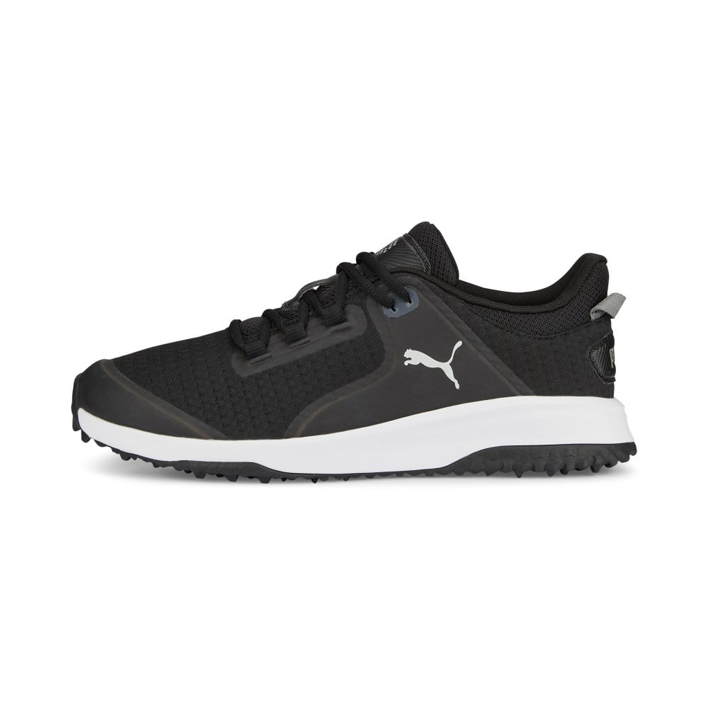 Puma FUSION GRIP Spikeless Golf Shoes PUMA Black/PUMA Silver/Quiet Shade 8 Medium