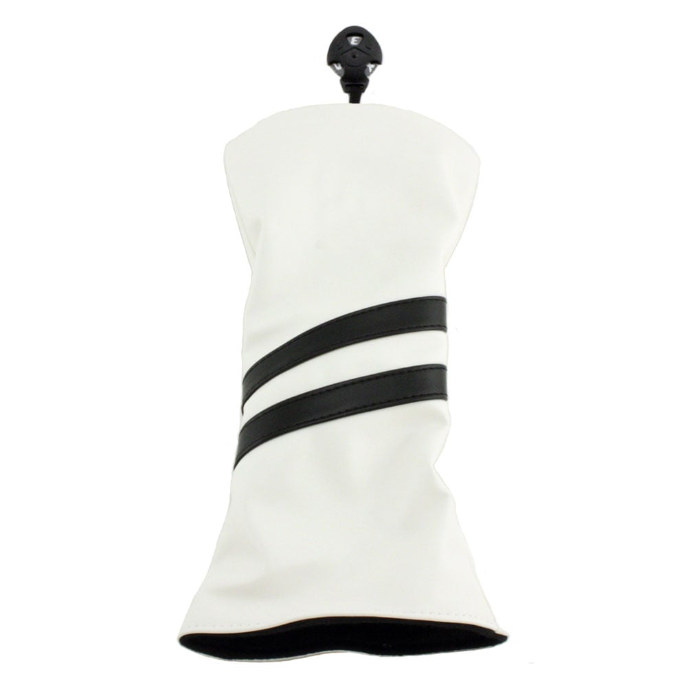 Hurricane Golf 2 Stripe Hybrid Headcover White